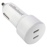 Cellhelmet 20-Watt Dual-Port USB-C Power Delivery Car Charger, for Smartphones and Tablets