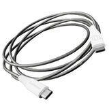 Cellhelmet Braided USB-C to USB-C Charge and Sync Round Cable, Gray, 6 Ft.