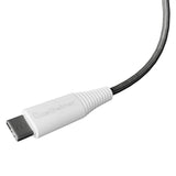 Cellhelmet Braided USB-C to USB-C Charge and Sync Round Cable, Gray, 10 Ft.