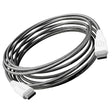 Cellhelmet Braided USB-C to USB-C Charge and Sync Round Cable, Gray, 15 Ft.