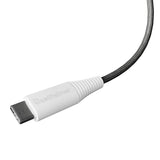 Cellhelmet Braided USB-C to USB-C Charge and Sync Round Cable, Gray, 3/6/10 Ft.