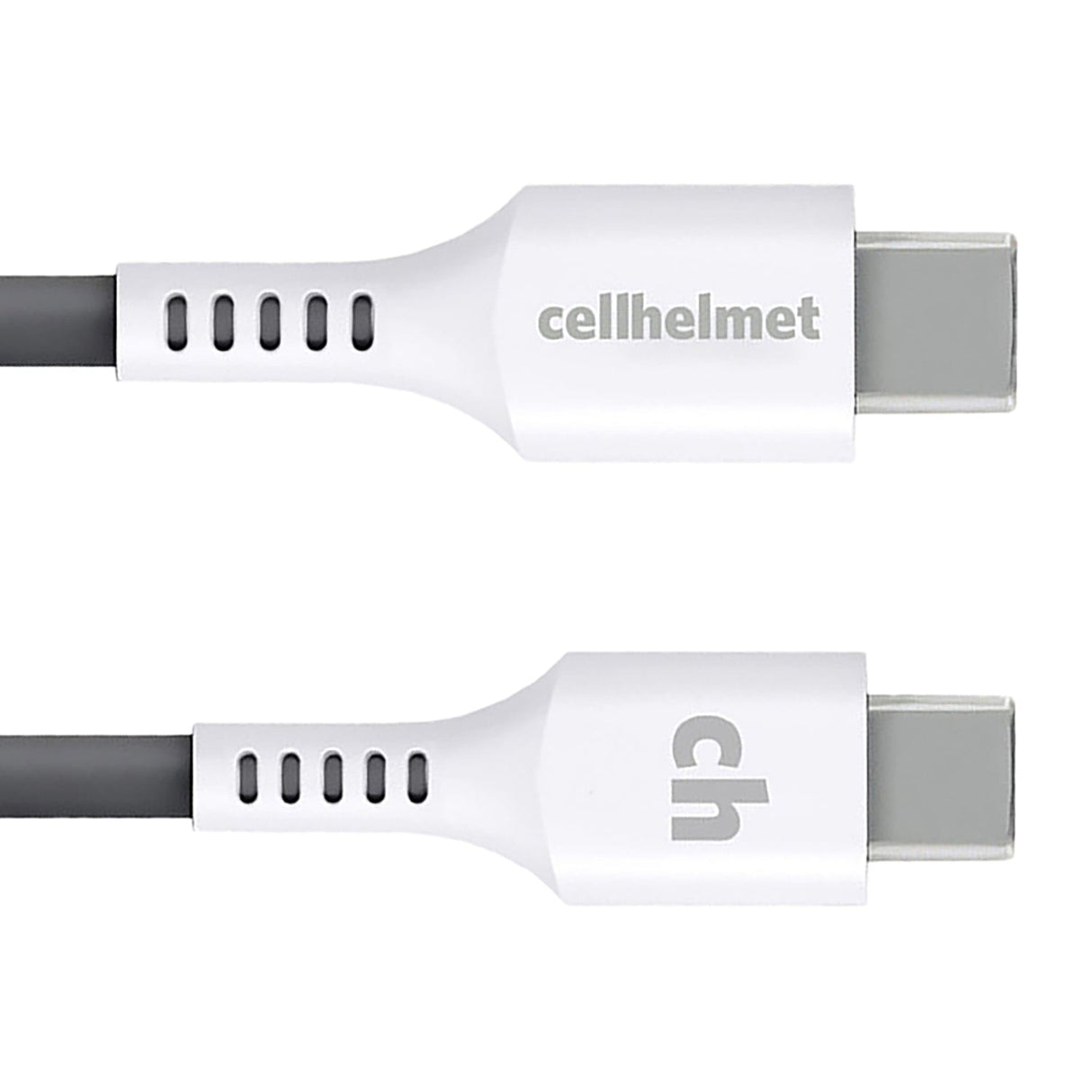 Cellhelmet 30-Watt PD Car Charger with 3-Ft. Round USB-C to USB-C Cable