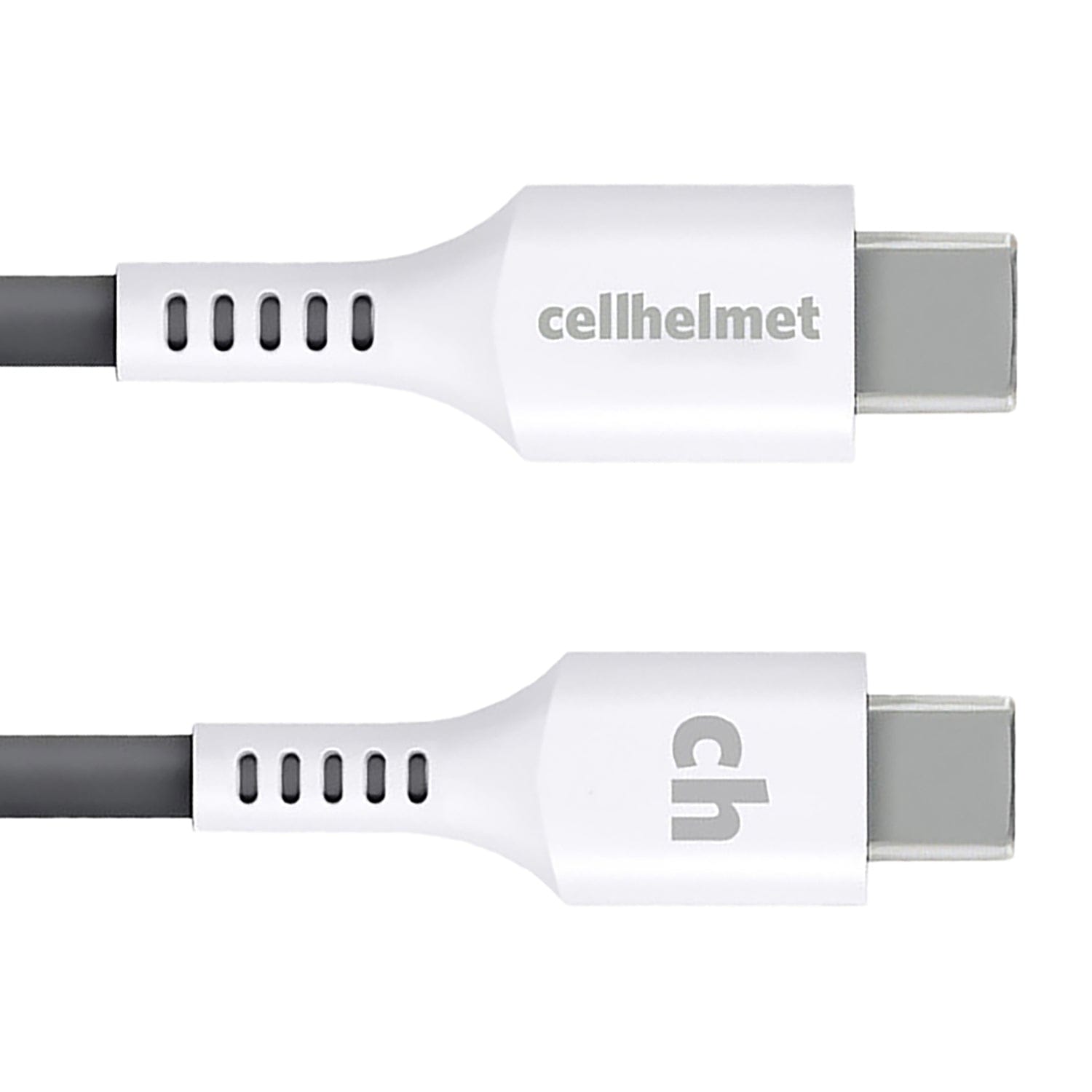 Cellhelmet 30-Watt PD Car Charger with 3-Ft. Round USB-C to USB-C Cable