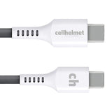 Cellhelmet 30-Watt PD Car Charger with 3-Ft. Round USB-C to USB-C Cable