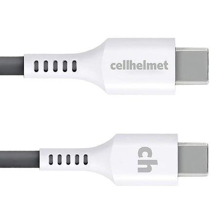 Cellhelmet 30-Watt PD Car Charger with 3-Ft. Round USB-C to USB-C Cable