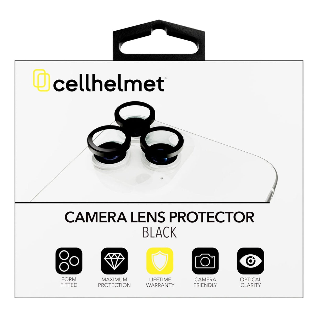 Cellhelmet Tempered Camera Glass, Individual Pieces, iPhone 16 / iPhone 16 Plus