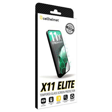 Cellhelmet iPhone 18 Pro/17 Pro X11 Elite Tempered Glass Screen Protector with Alignment Tray and $100 Glass Repair Coverage