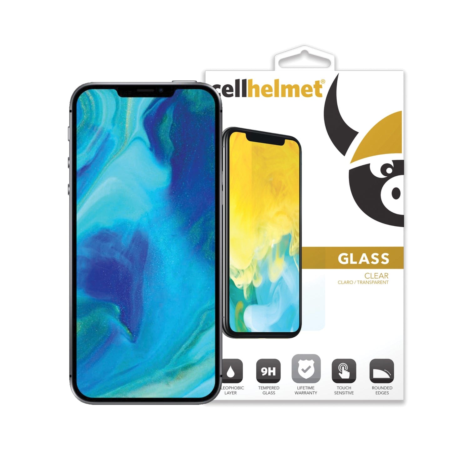Cellhelmet Tempered Glass Screen Protector for iPhone, iPhone SE 2020/2021