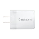 Cellhelmet 30-Watt Single USB-C Power Delivery Wall Charger, White
