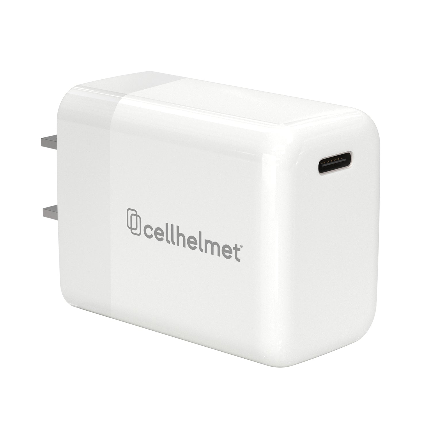 Cellhelmet 30-Watt Single USB-C Power Delivery Wall Charger, White