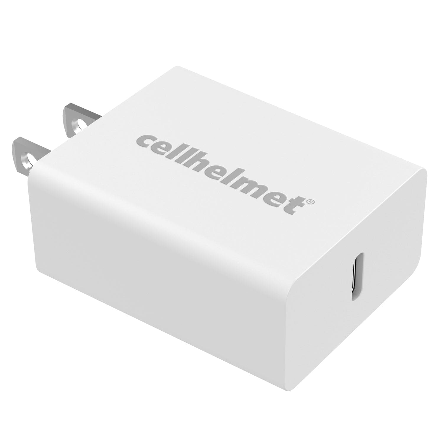 Cellhelmet 20-Watt Single-Port USB-C Power Delivery Wall Charger, for Smartphones and Tablets