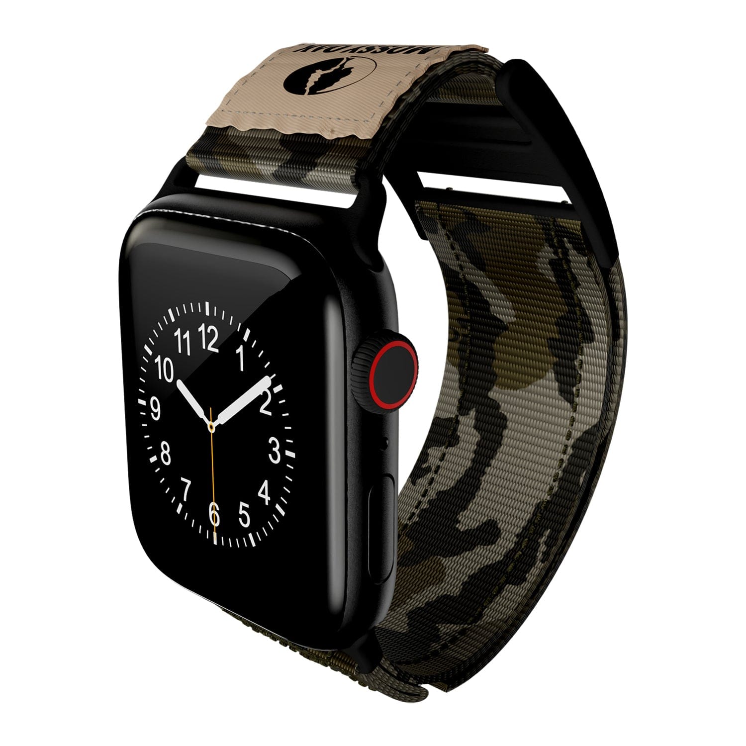Mossy Oak by cellhelmet Premium Nylon Band for Apple Watch 44/45/46/49 mm, Large, Bottomland/Camouflage