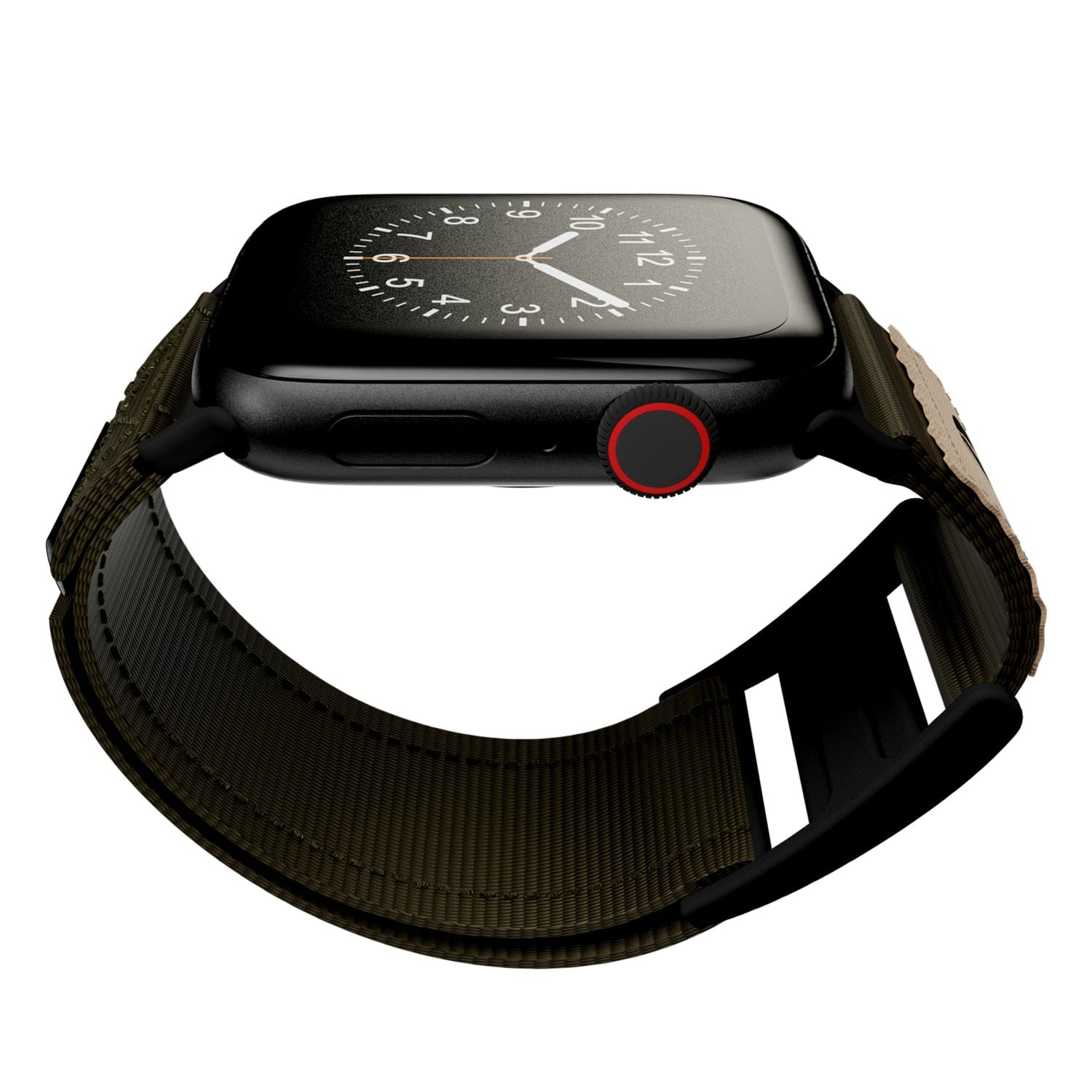 Mossy Oak by cellhelmet Premium Nylon Band for Apple Watch 44/45/46/49 mm, Regular, Olive Drab Green