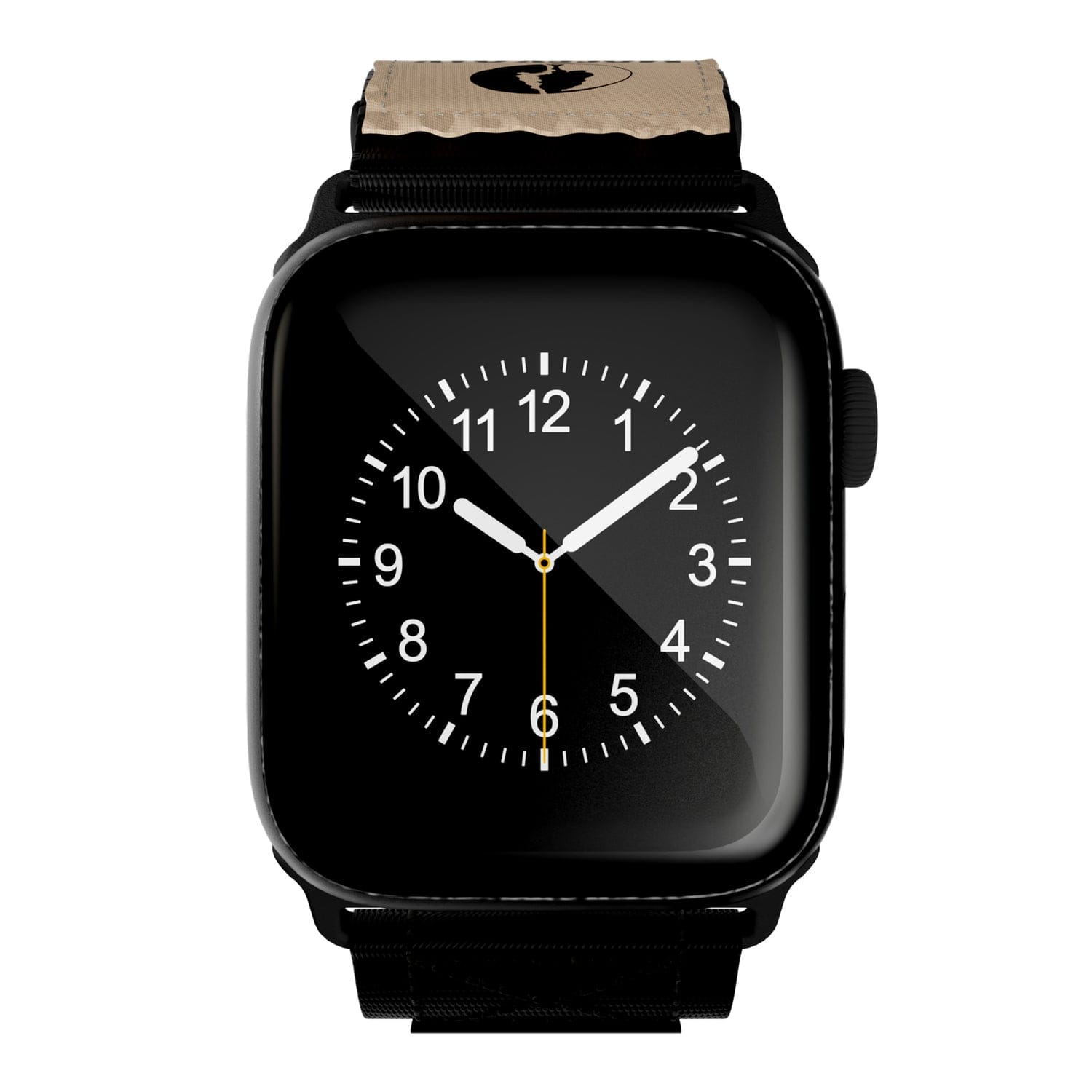 Mossy Oak by cellhelmet Premium Nylon Band for Apple Watch 44/45/46/49 mm, Large, Black