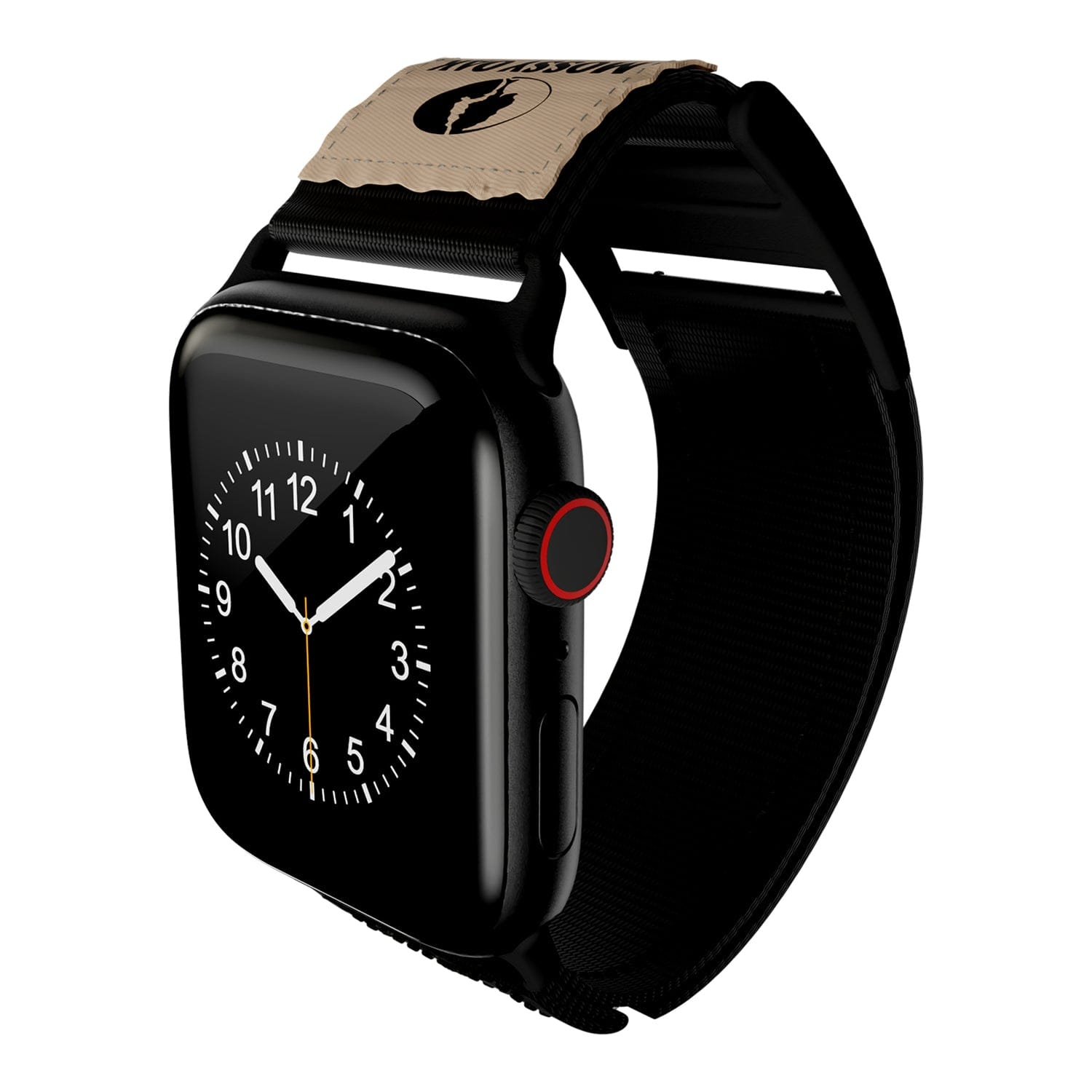 Mossy Oak by cellhelmet Premium Nylon Band for Apple Watch 44/45/46/49 mm, Large, Black