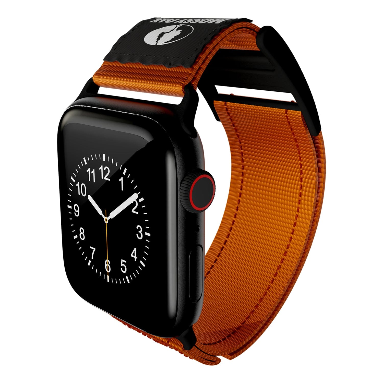 Mossy Oak by cellhelmet Premium Nylon Band for Apple Watch 44/45/46/49 mm, Large, Orange