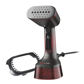 CHI LAVA Ceramic Plate Garment Steamer for Clothes with Fabric Brush, Red - Certified Refurbished
