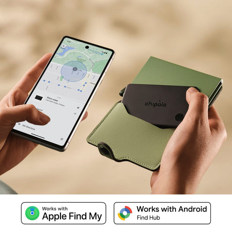 Chipolo CARD Rechargeable Tracking Device, Charcoal, 2 Pack