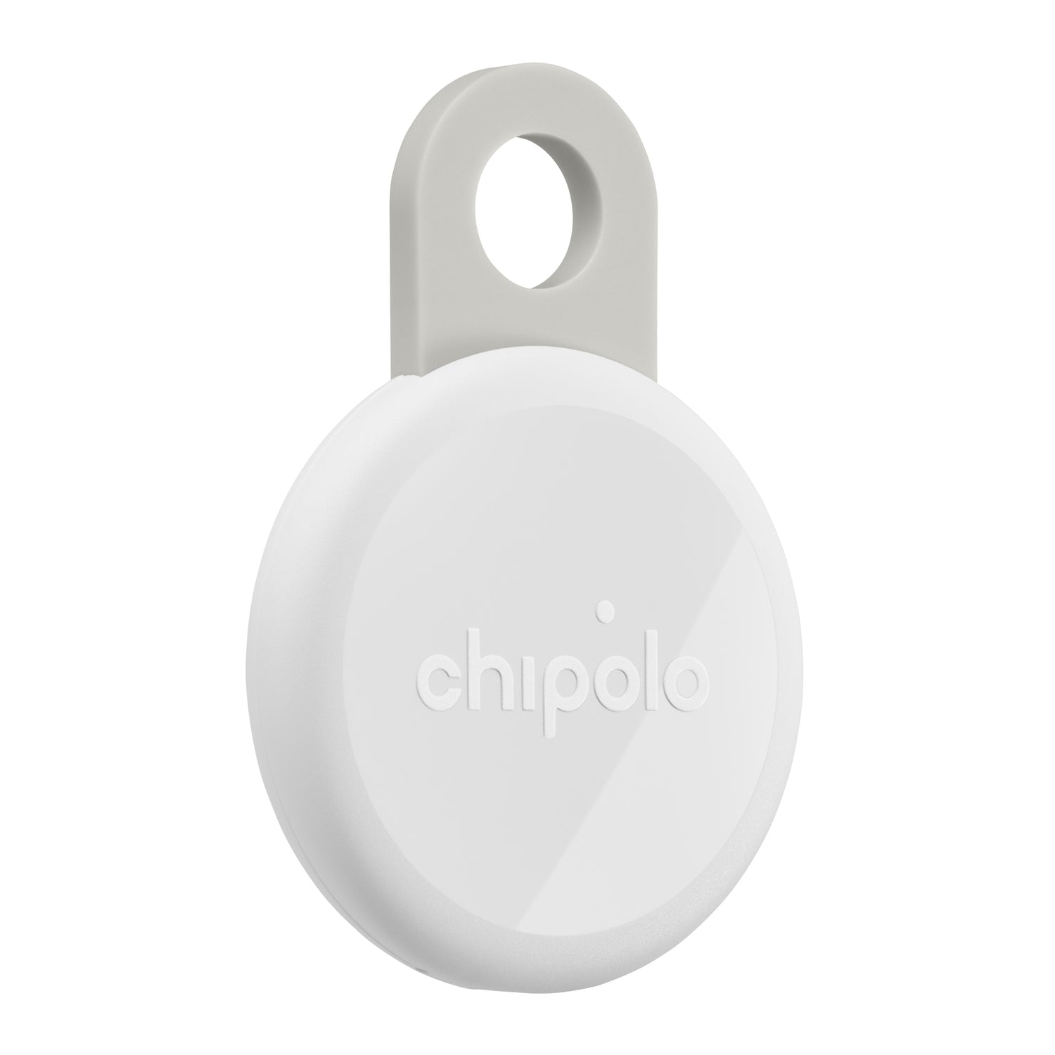 Chipolo LOOP Rechargeable Device Tracking Tag, 1 Pack, Chalk