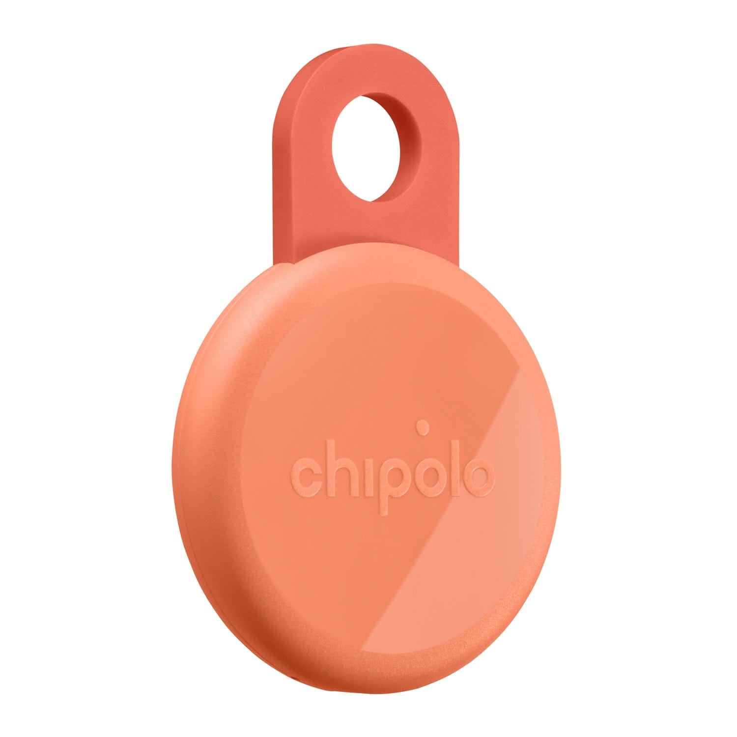 Chipolo LOOP Rechargeable Device Tracking Tag, 1 Pack, Coral