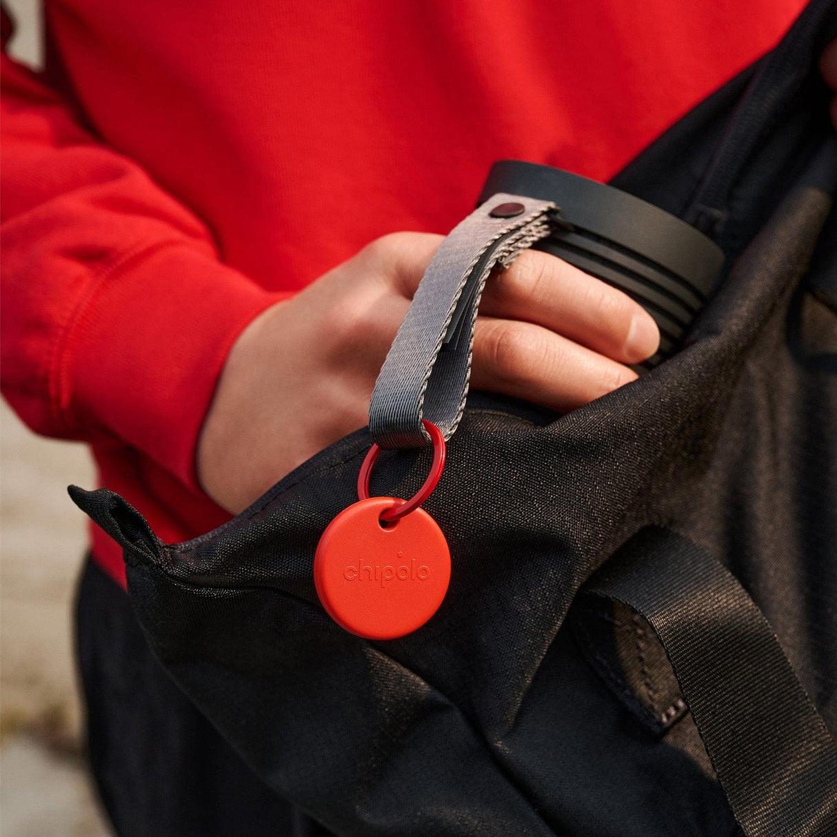 Chipolo POP Device Tracking Tag, 1 Pack, Red