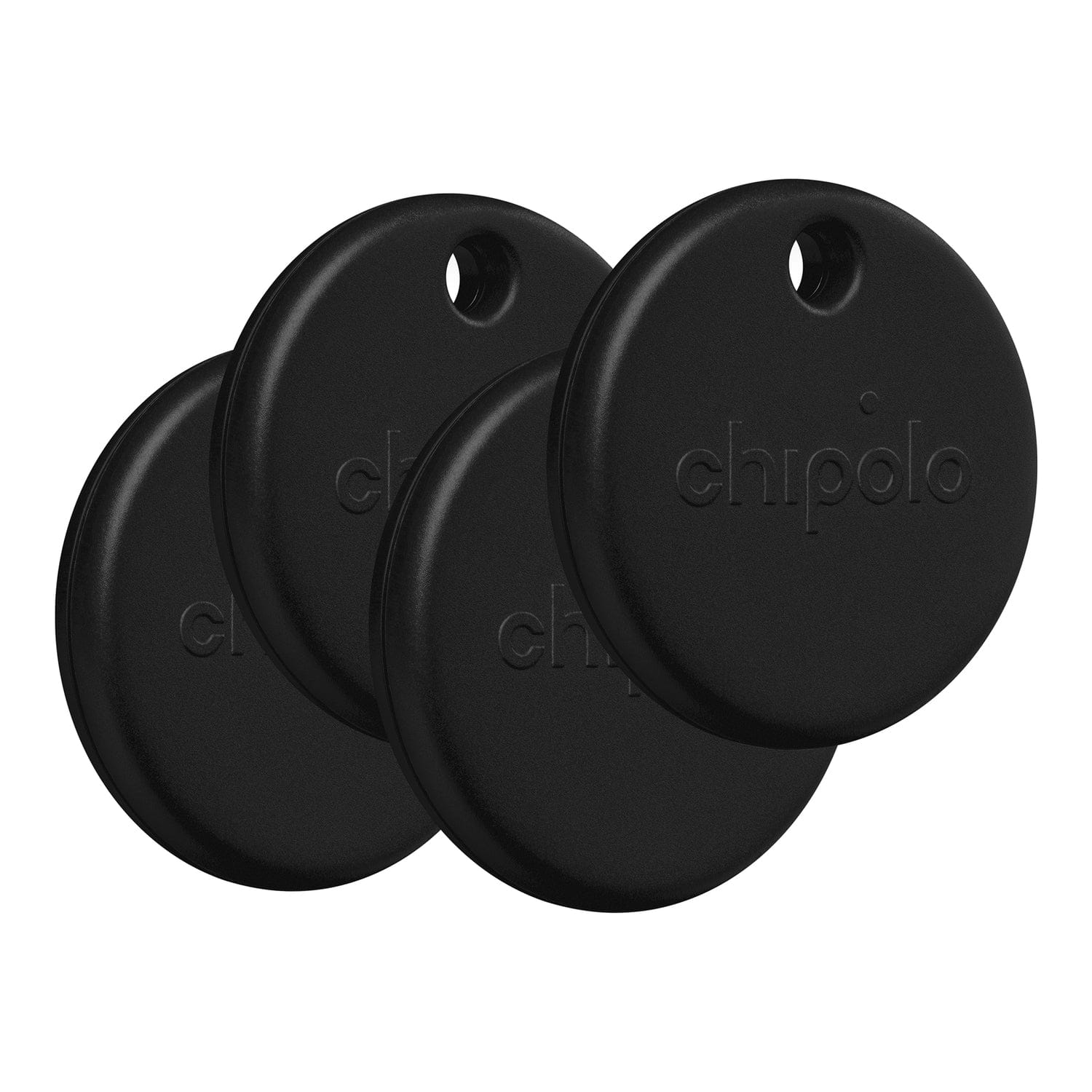 Chipolo POP Device Tracking Tag, 4 Pack, Black