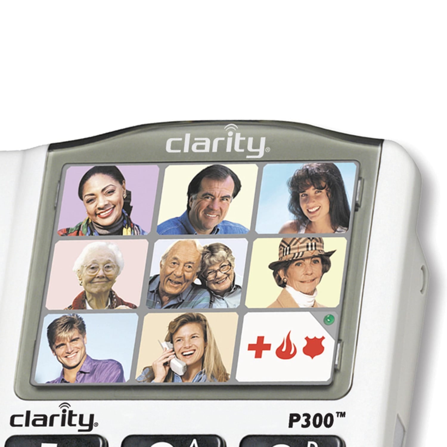 Clarity P300 Amplified Corded Photo Phone, White