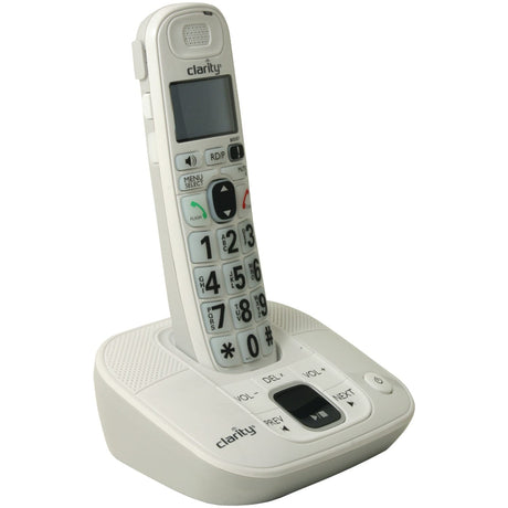 Clarity 1-Cordless Handset DECT 6.0 30-dB Amplified/Expandable Phone System for Landlines, Answering System, Big Buttons, and Backlit Display