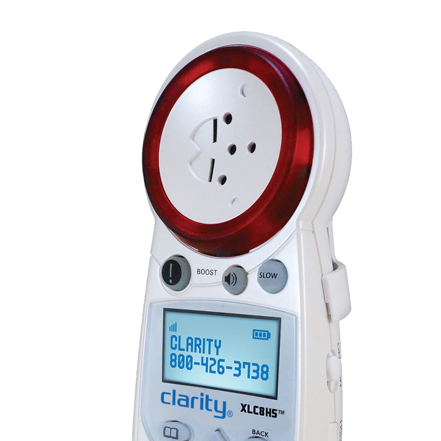 Clarity Amplified Cordless Phone Accessory Handset with Red Ringer for Clarity XLC8 Phone, XLC8HS