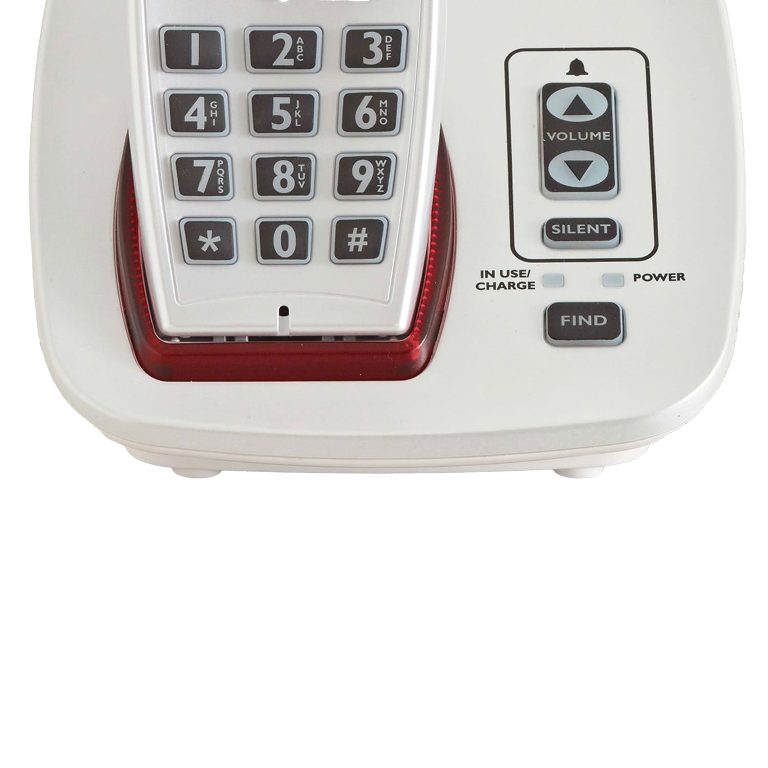 Clarity 1-Cordless Handset DECT 6.0 50-dB Amplified/Expandable Phone System for Landline, Big Buttons, Talking Caller ID/Dial Pad, and Loud Ringer