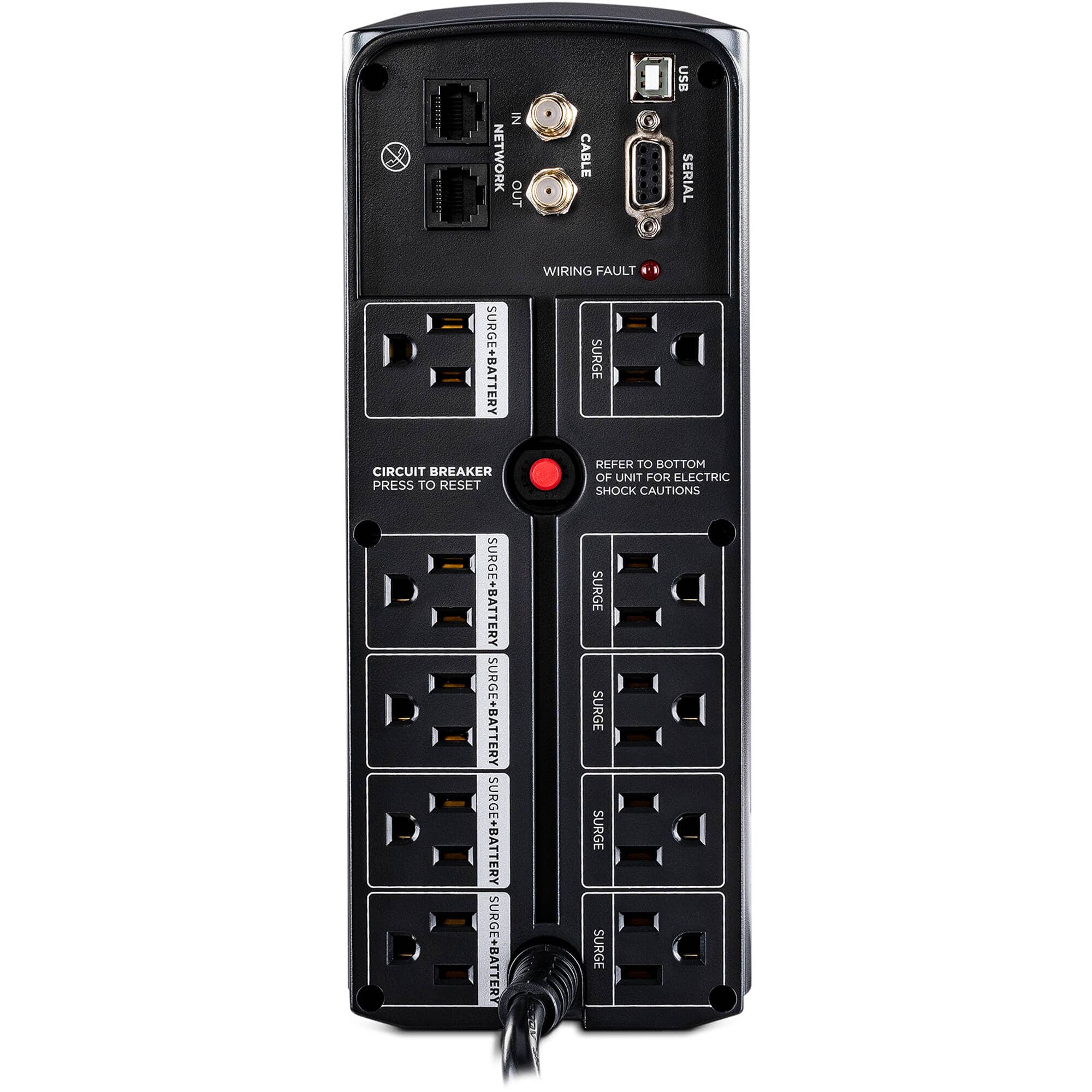 CyberPower CP1200AVR-R AVR 1200VA/720W 8 Outlets, USB Mini-Tower UPS - New Battery Certified Refurbished