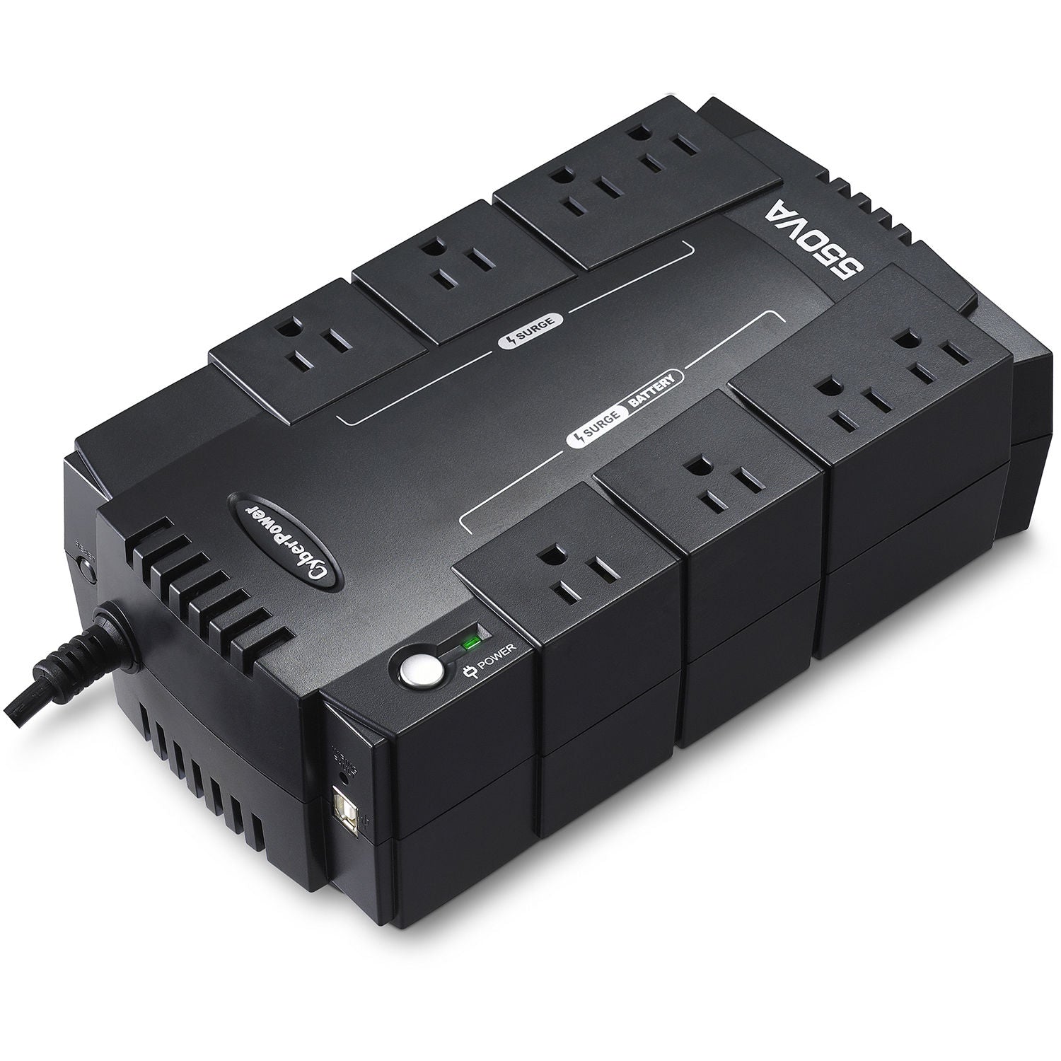 CyberPower CP550SLG-R 550VA/330W 8 Outlets Compact Standby UPS - New Battery Certified Refurbished