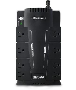 CyberPower CP625HG 625VA/375W 8 Outlets Battery Back-Up System