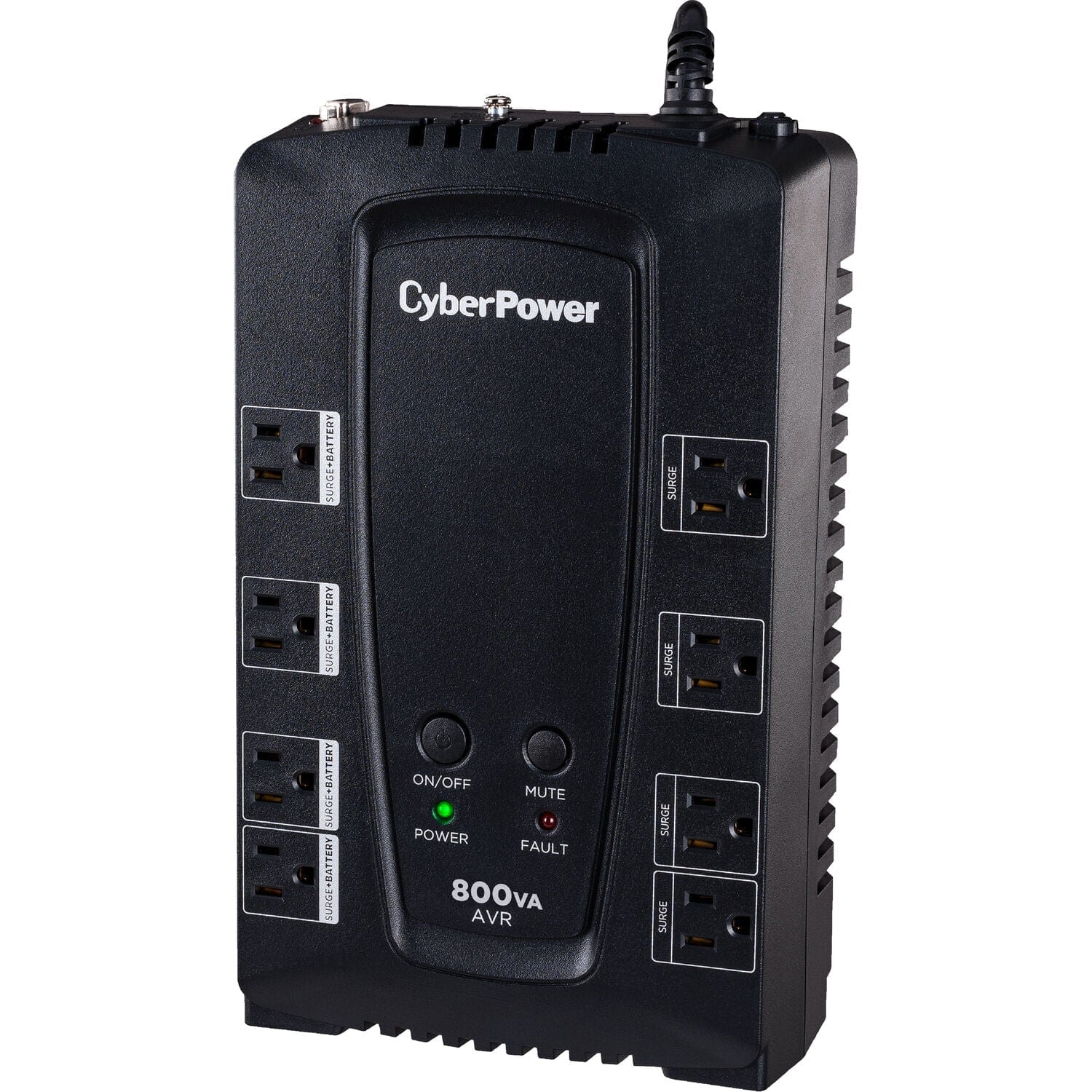 CyberPower CP800AVR CP 800VA/450W 8 Outlets Compact AVR UPS - New Battery Certified Refurbished