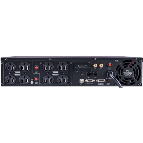 CyberPower 1500VA/900W, 8 Outlets, AVR, 2U Rack/Tower Smart App LCD UPS System - Certified Refurbished