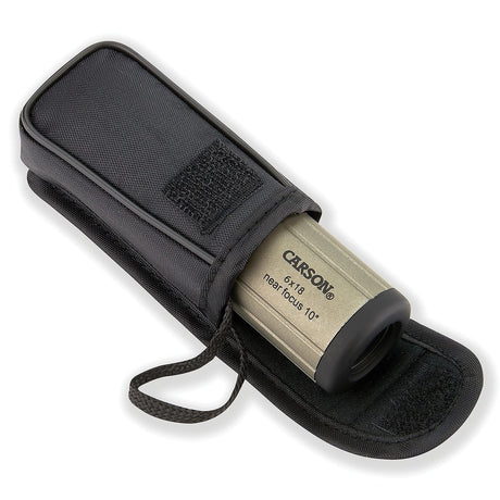 Carson CloseUp 6x 18 mm Pocket Monocular with Carabiner Clip