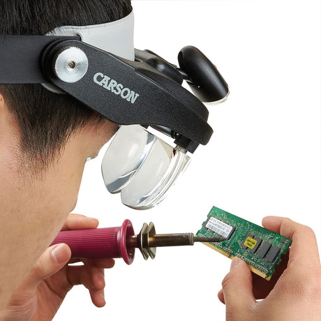 Carson MagniVisor Deluxe LED Head Visor Magnifier