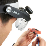 Carson MagniVisor Deluxe LED Head Visor Magnifier