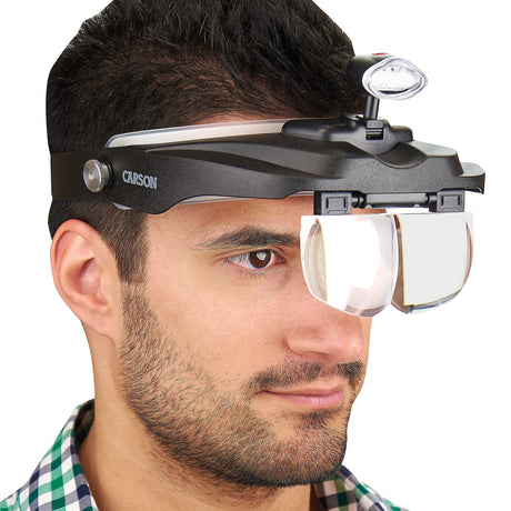 Carson MagniVisor Deluxe LED Head Visor Magnifier