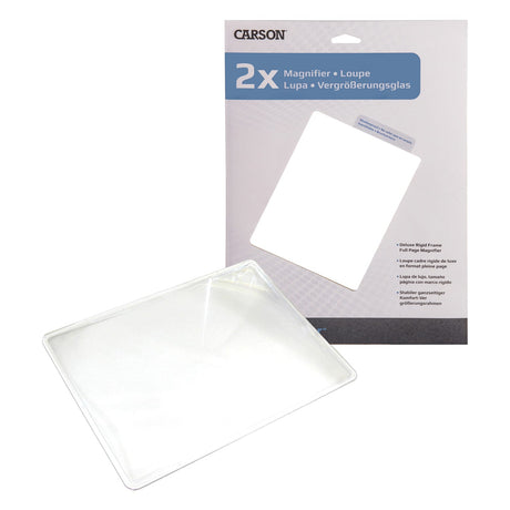 Carson 2x Magnification Rigid-Frame 8.5-In. x 11-In. Magnifier