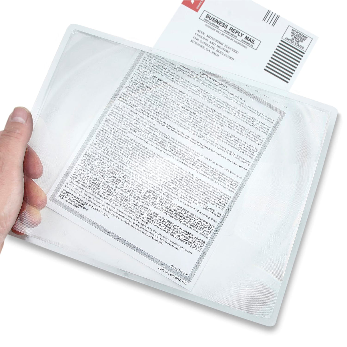Carson 2x Magnification Rigid-Frame 8.5-In. x 11-In. Magnifier