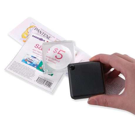 Carson MagniFlip 1.5" Flip-Open Pocket Magnifier with Built-in Case