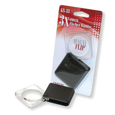 Carson MagniFlip 1.5" Flip-Open Pocket Magnifier with Built-in Case