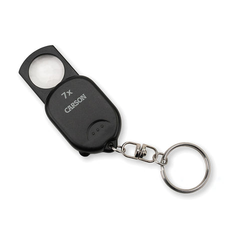 Carson Pop-up Retractable 7x Aspheric Keychain Magnifier