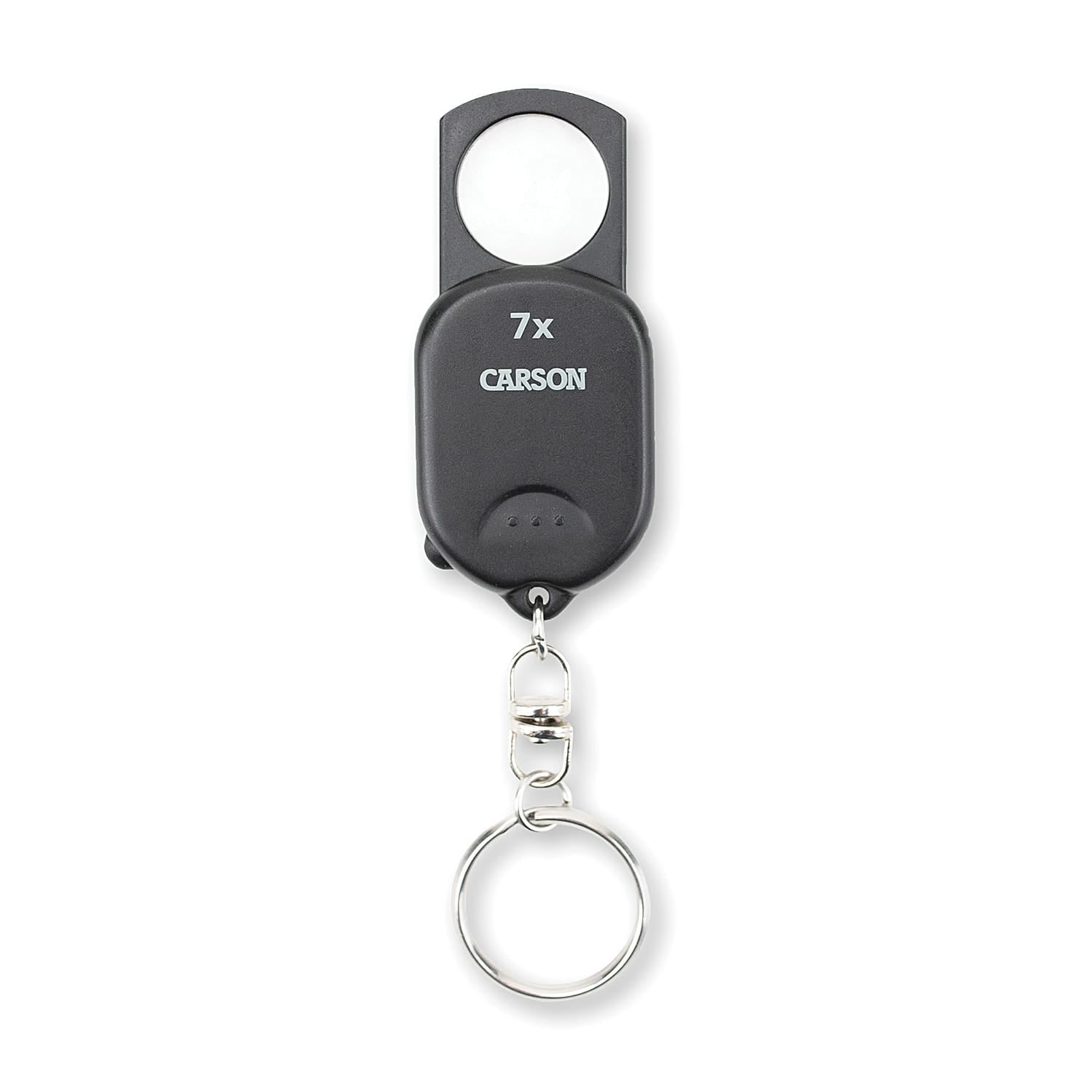 Carson Pop-up Retractable 7x Aspheric Keychain Magnifier