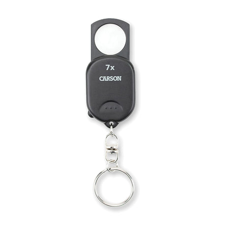 Carson Pop-up Retractable 7x Aspheric Keychain Magnifier