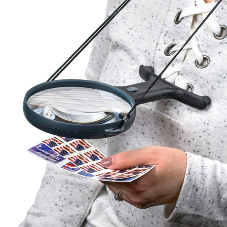 Carson MagniShine LED Lighted 5-Inch 2x Power Hands-Free Magnifier