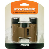 Carson Stinger 8x 22 mm Compact Portable Binoculars