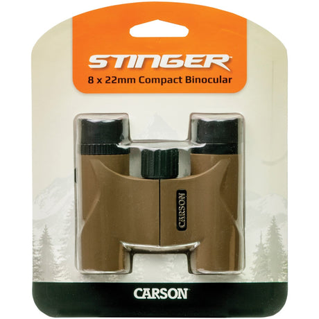 Carson Stinger 8x 22 mm Compact Portable Binoculars