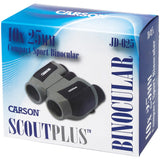 Carson ScoutPlus 10x 25mm Compact Porro Prism Binoculars
